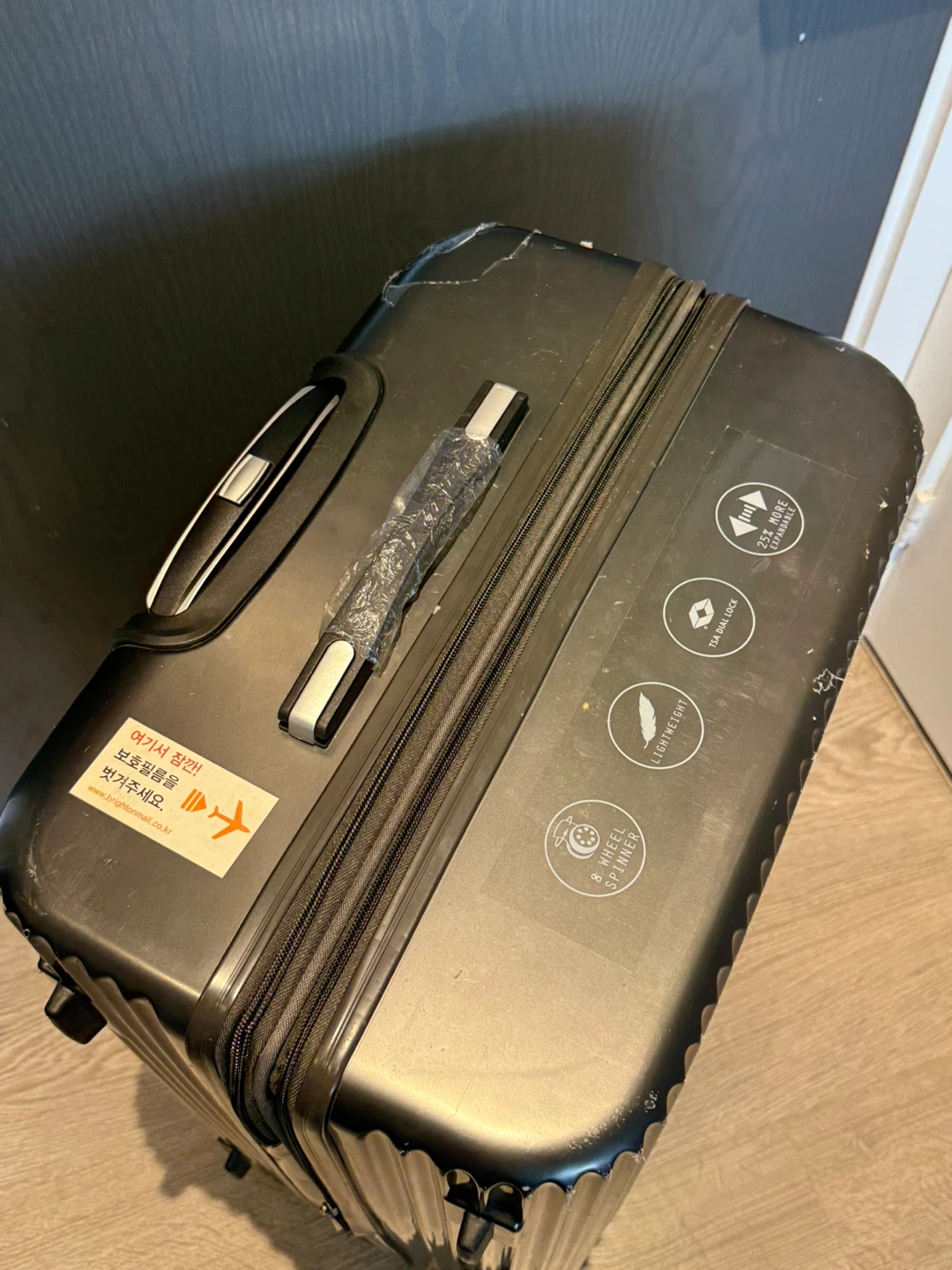 Travel Luggage Bag Wheels Black Large. - photo 2