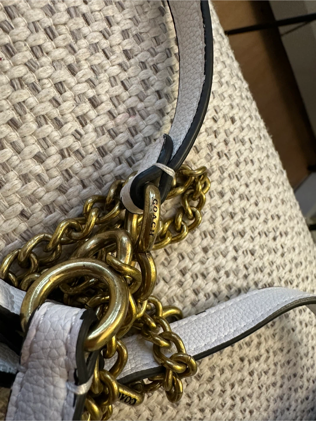 Coach Tabby 20 White Leather Shoulder Bag - photo 3