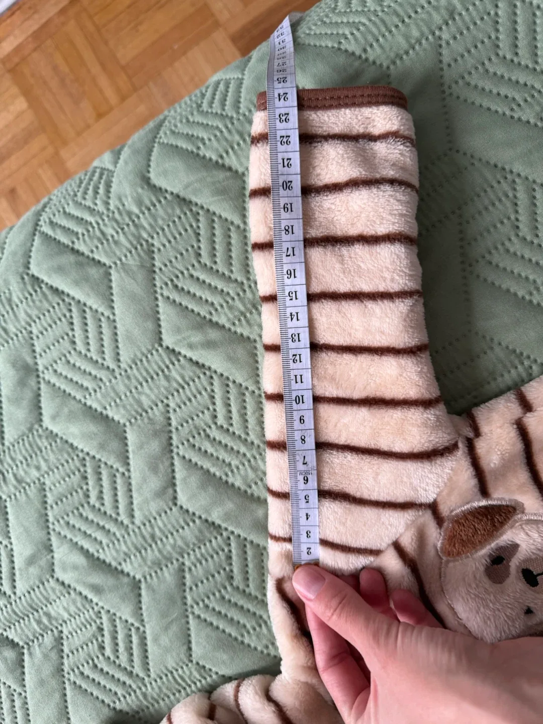 Striped Dog Plush Baby Onesie image indicator(6)