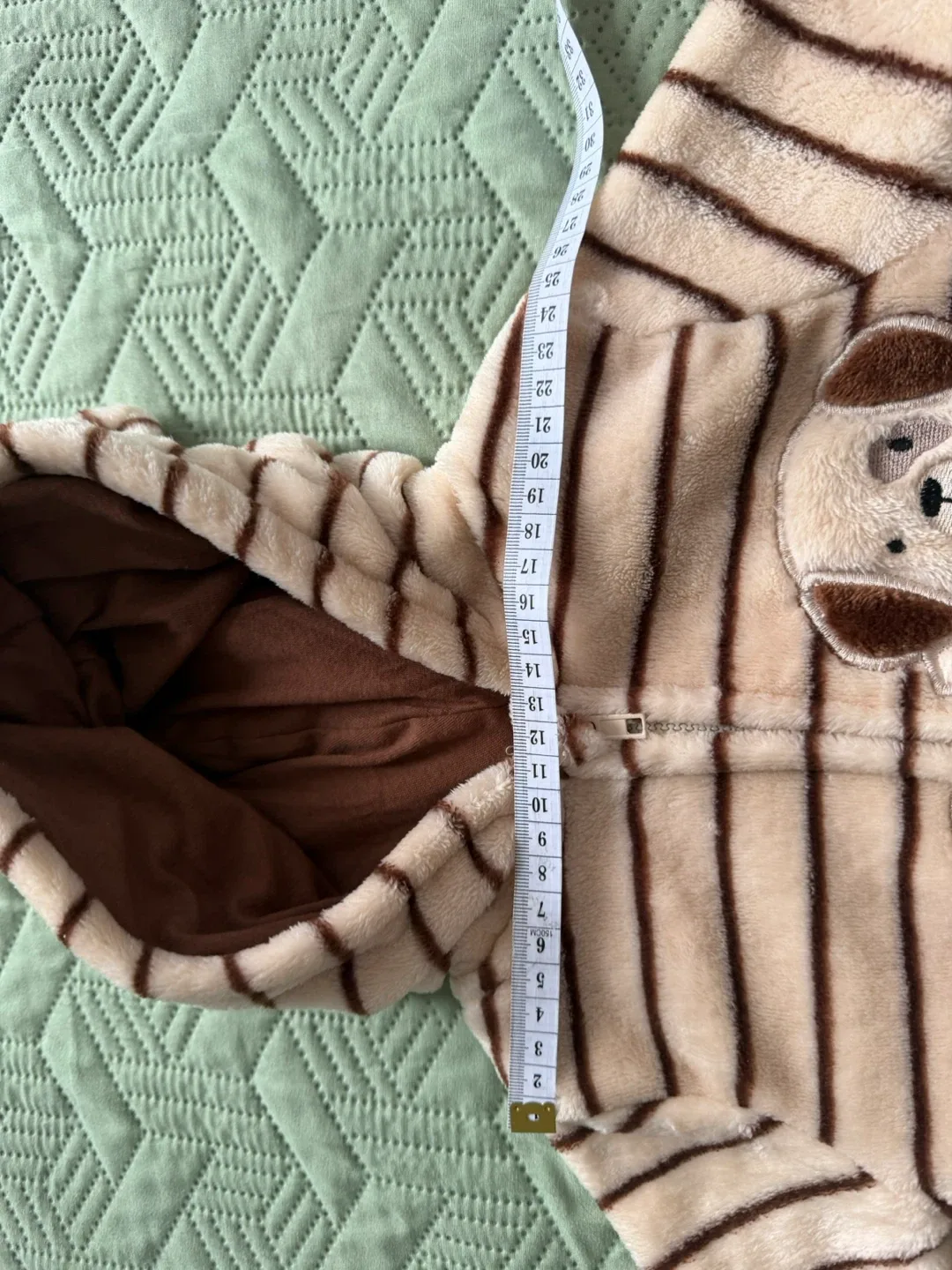 Striped Dog Plush Baby Onesie image indicator(5)