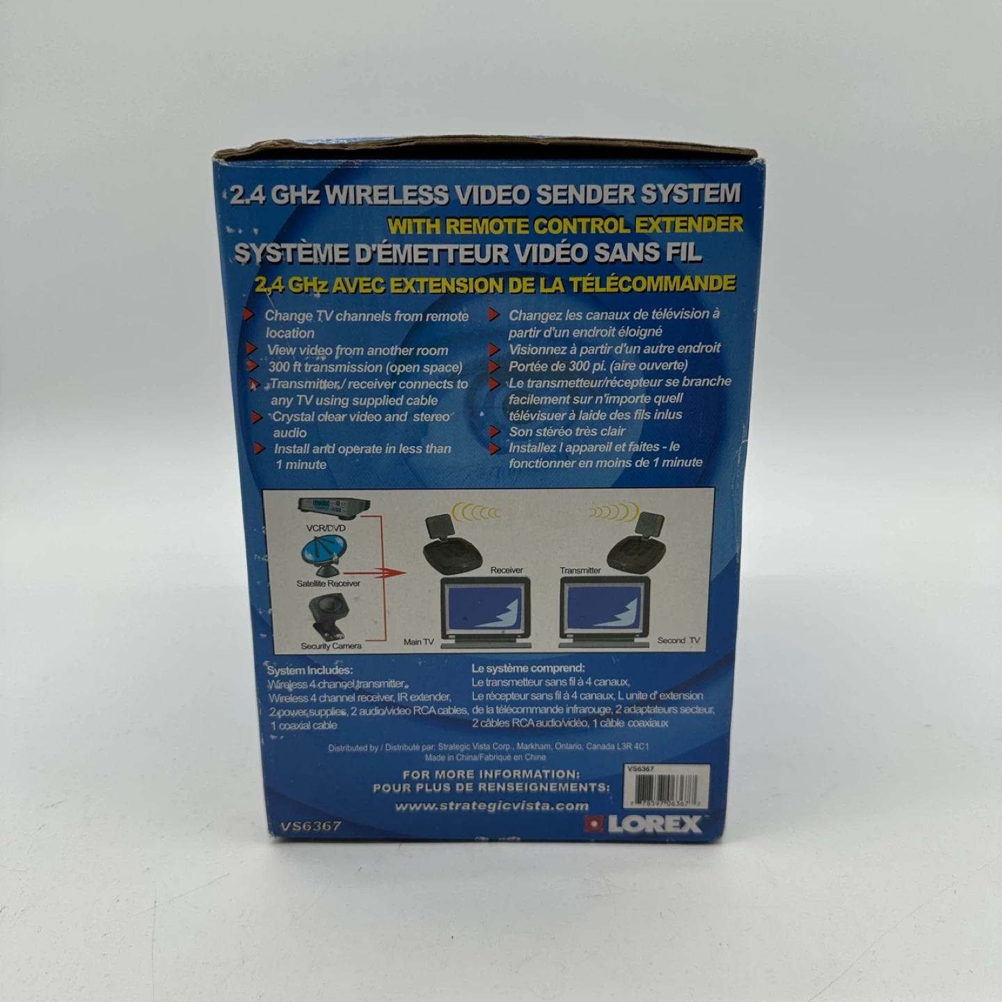 Lorex 2.4GHz Wireless Video Sender Model VS6367 - photo 5