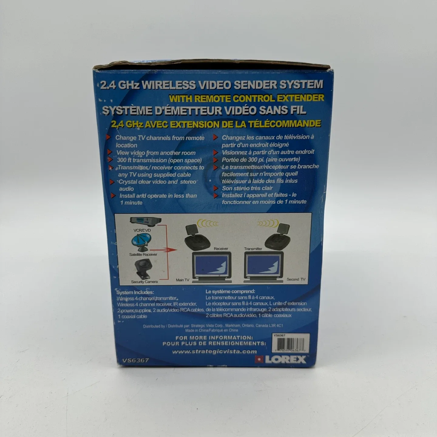 Lorex 2.4GHz Wireless Video Sender Model VS6367 image indicator(5)