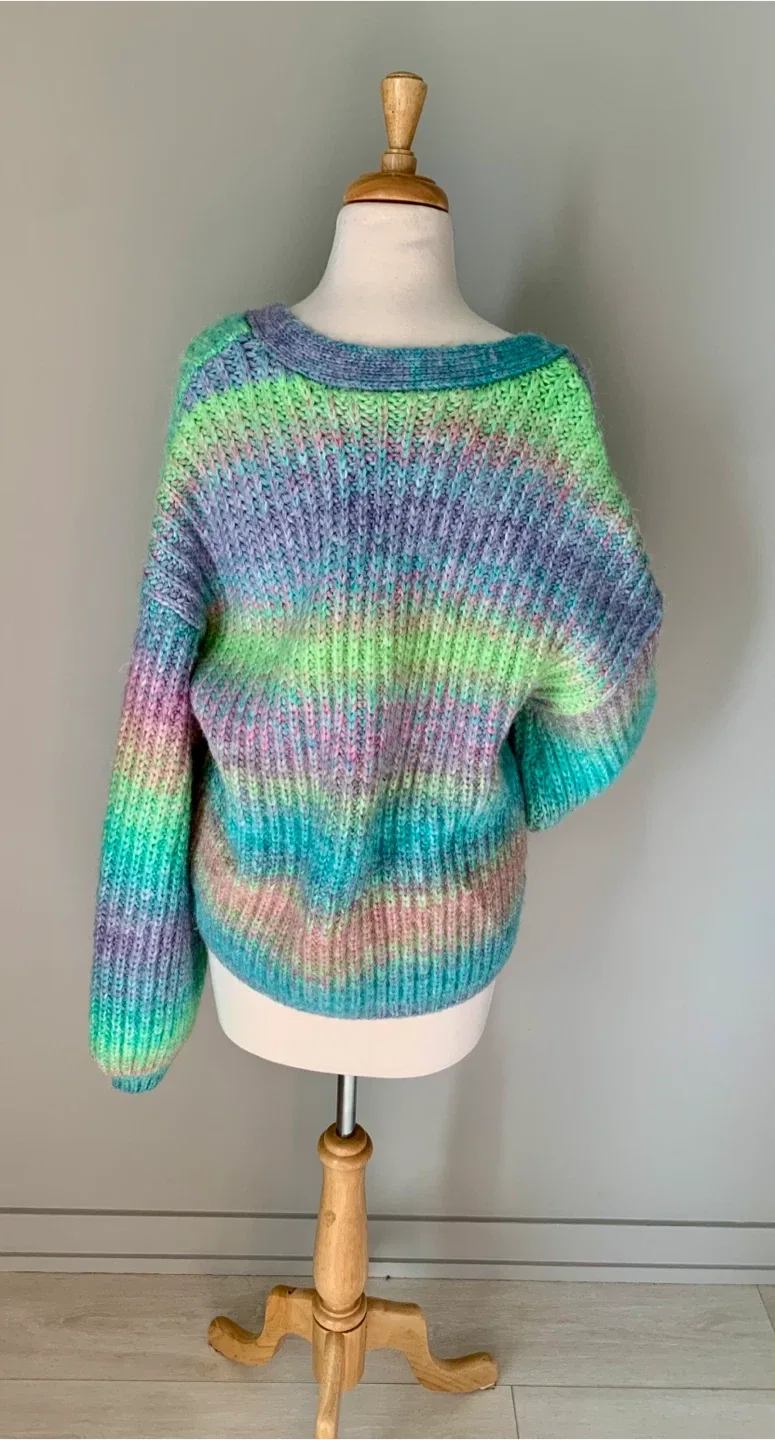 Colourful Knit Cardigan Oversized L image indicator(5)