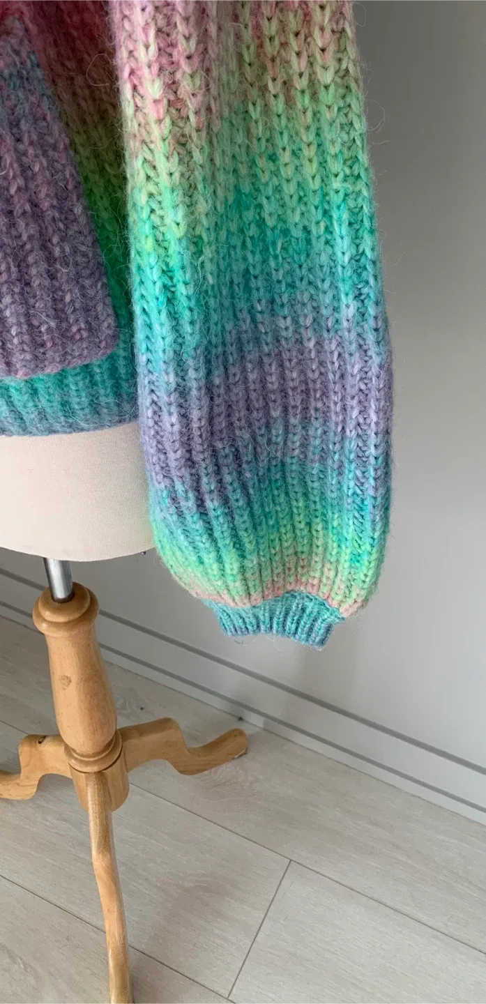 Colourful Knit Cardigan Oversized L image indicator(9)