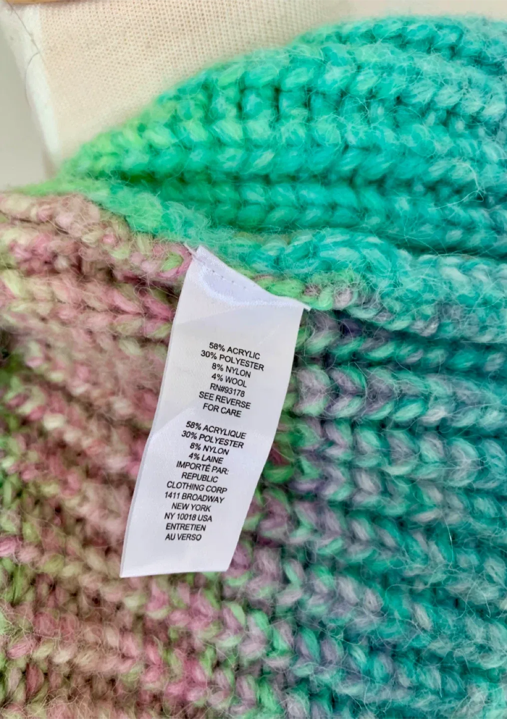 Colourful Knit Cardigan Oversized L image indicator(7)