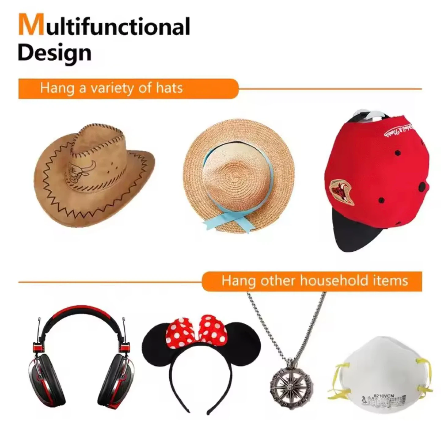 Hat Rack - Wall Mounted Hat Organizer - photo 4