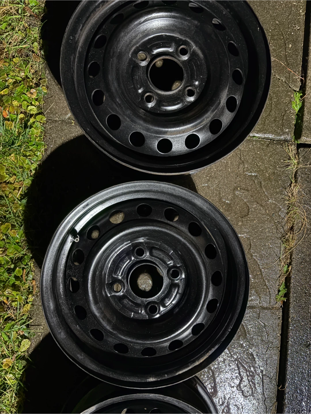 Set of 4 Black Steel Wheels size 14 - photo 2