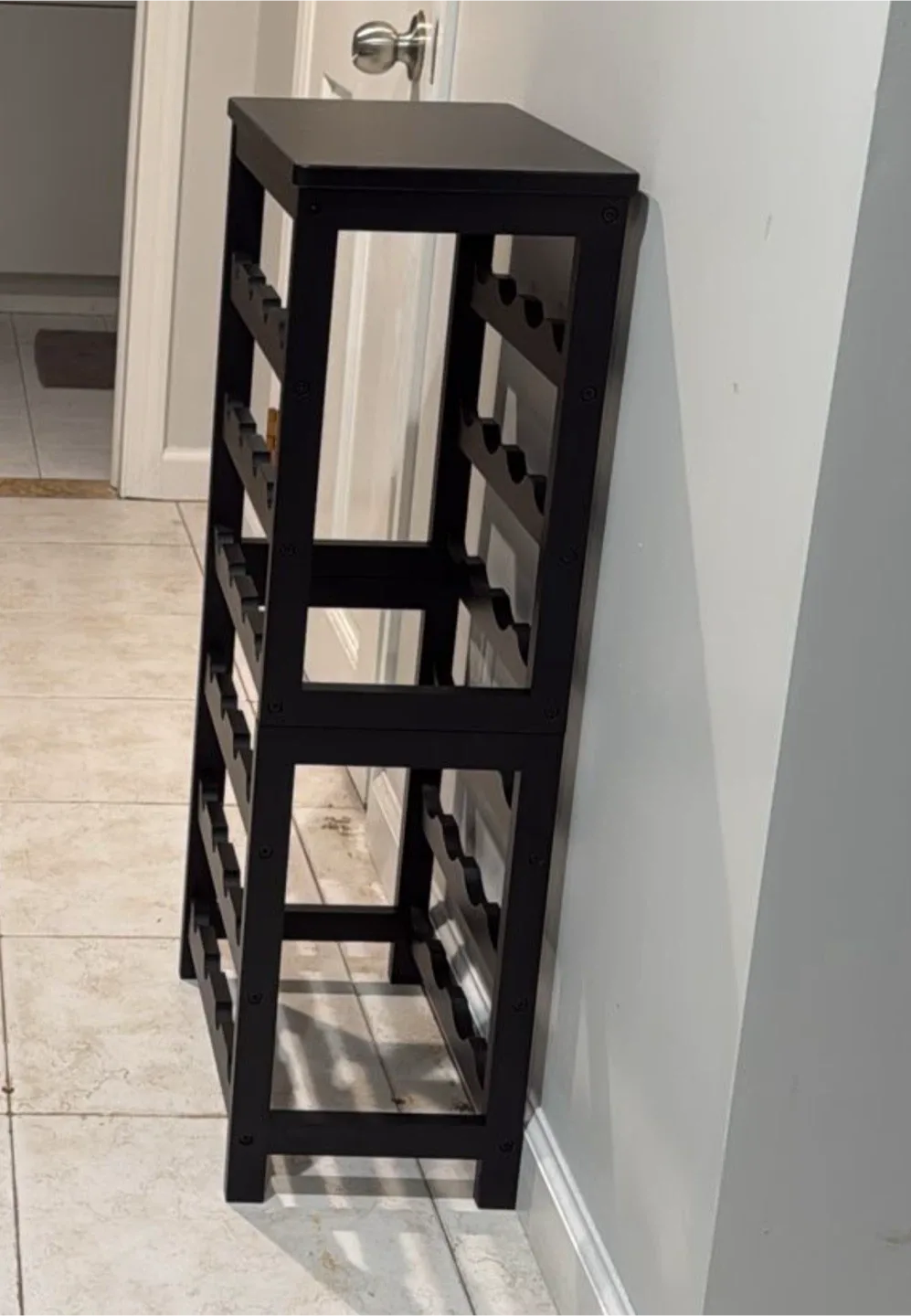 VASMIA 6-Tier Black Wine Rack image indicator(3)