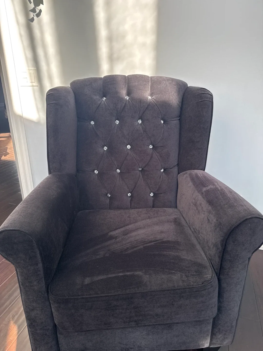 Upholstered Accent Chair - Dark Grey Set of 2 image indicator(4)