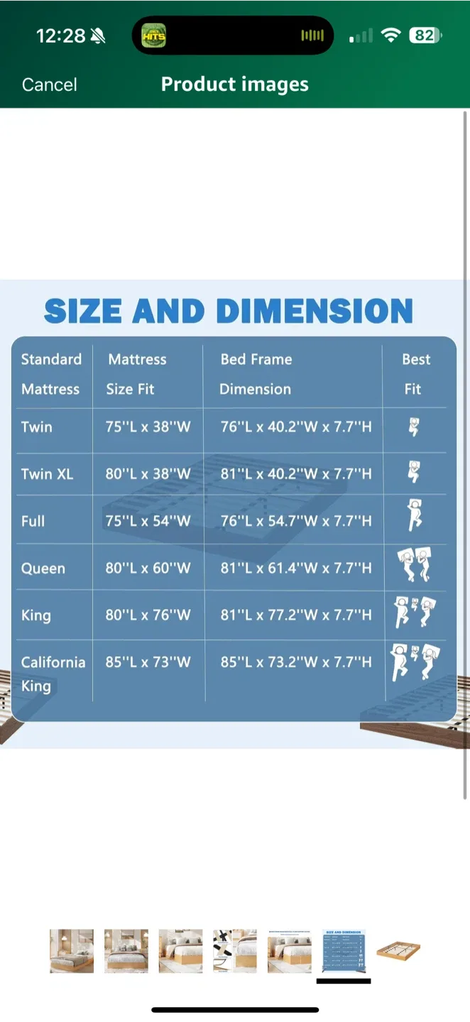 Twin Size Pine Bed Frame image indicator(3)