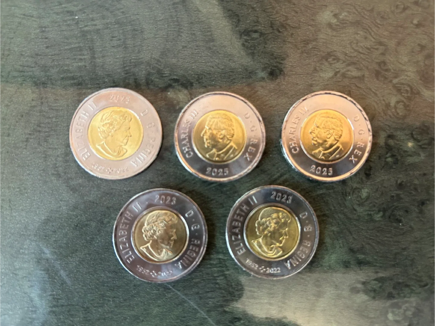Canadian Toonies - Coloured Designs image indicator(2)