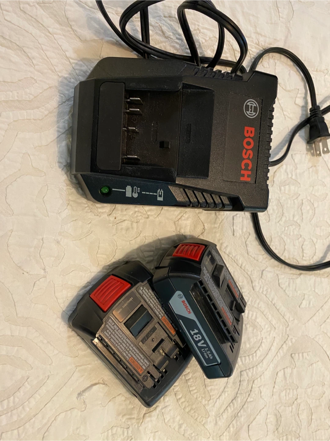 Bosch 18V Battery Charger with 2 Batteries