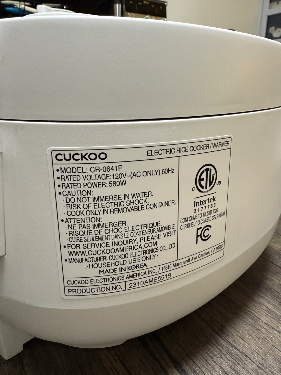 Cuckoo Micom Rice Cooker - 6 Cup - photo 4