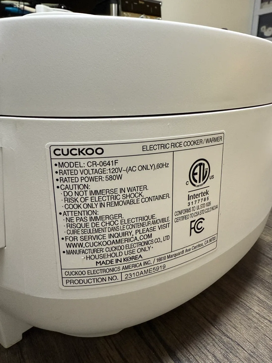 Cuckoo Micom Rice Cooker - 6 Cup image indicator(4)