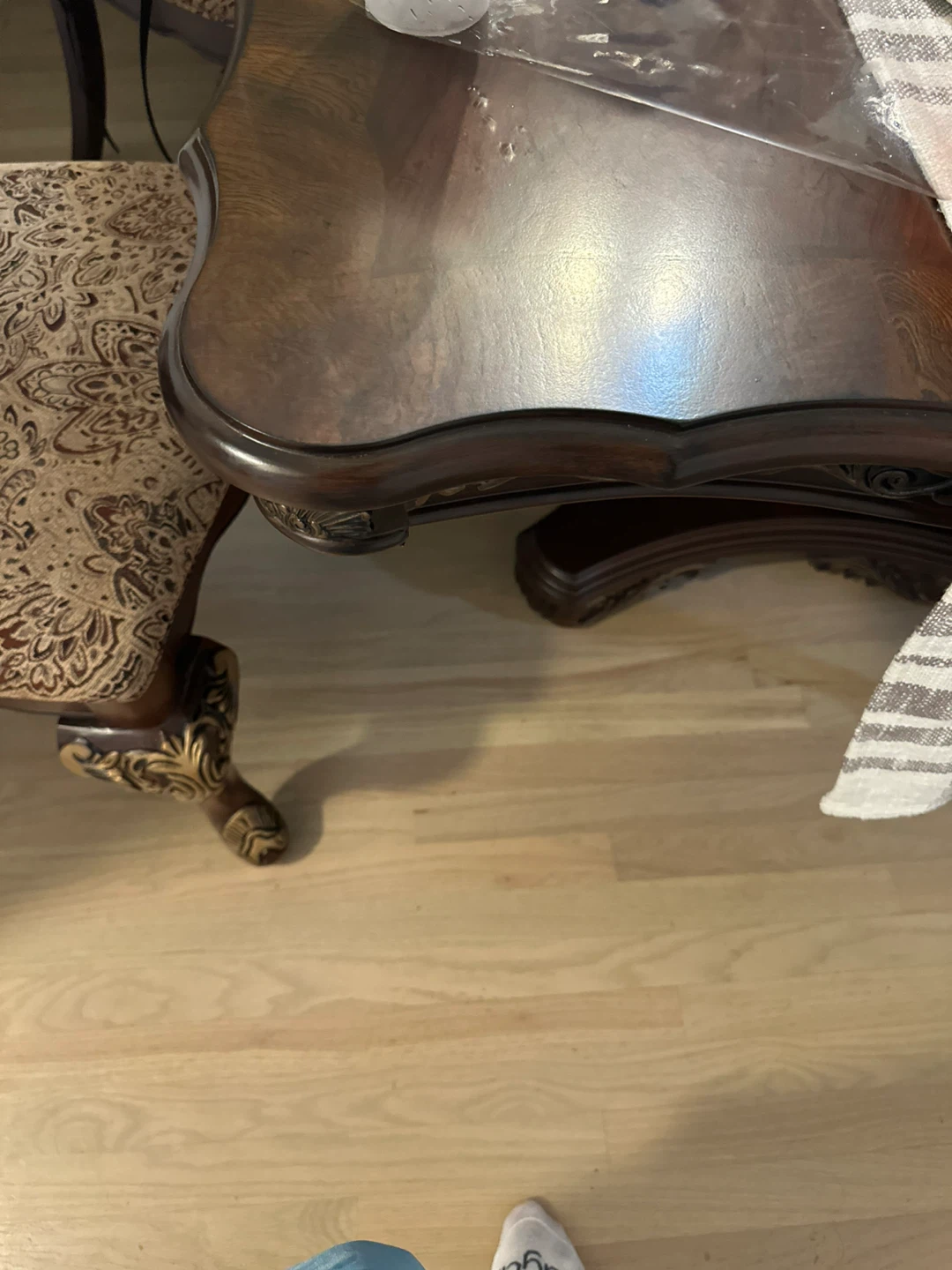 Antique Dining Table and Chairs Set - photo 4