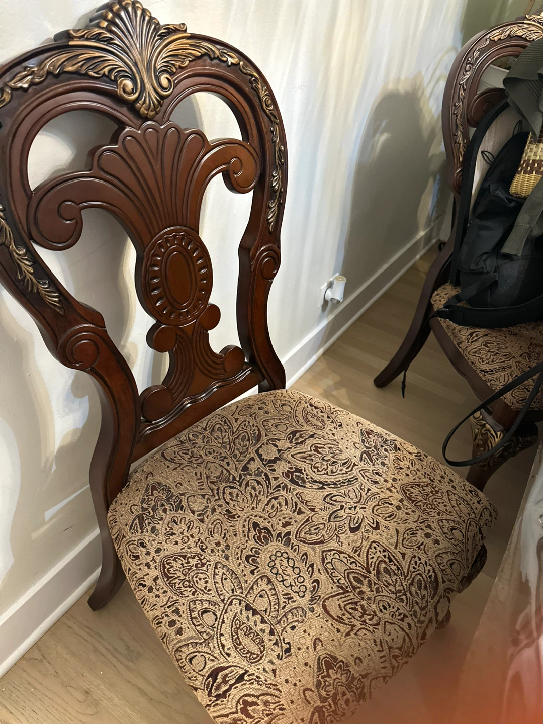 Antique Dining Table and Chairs Set - photo 3