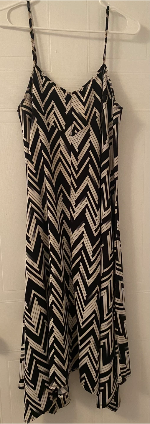 Black and White Asymmetric dress