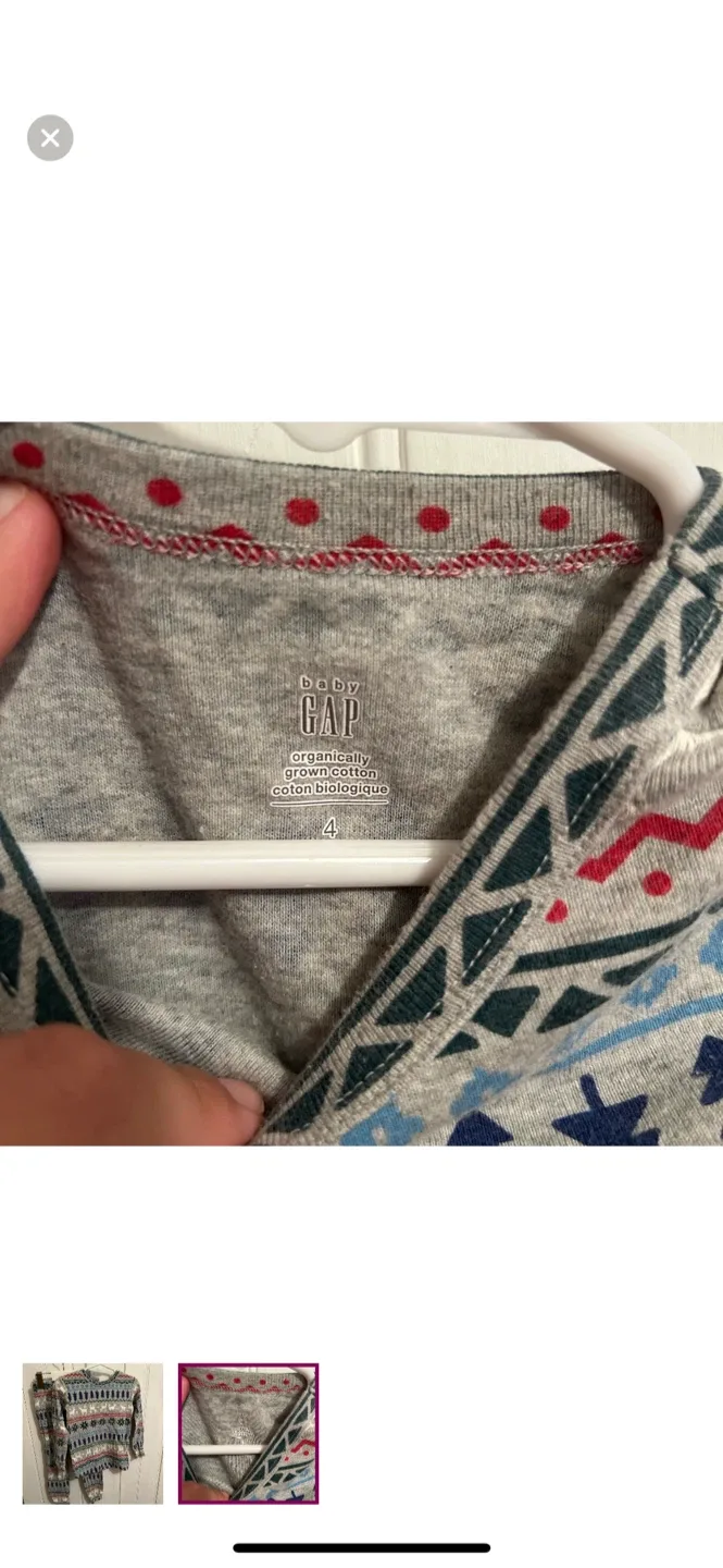 Baby Gap Organic Cotton Pajama Set - Size 4 image indicator(2)