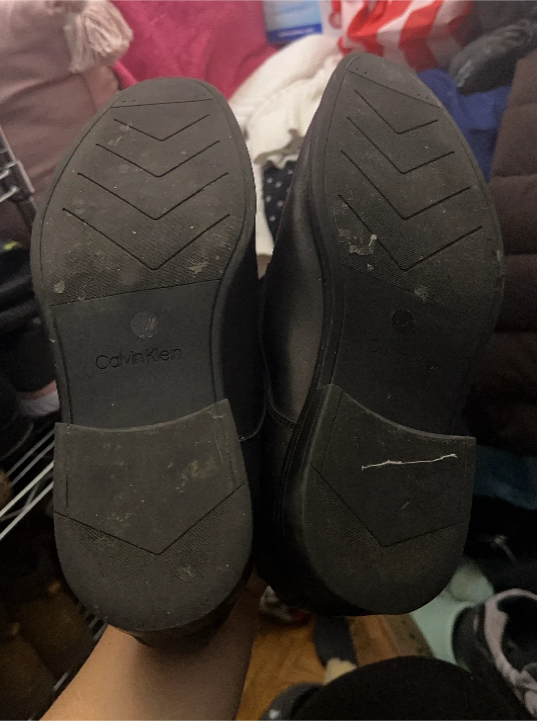 Calvin Klein Black Leather Dress Shoes - photo 2