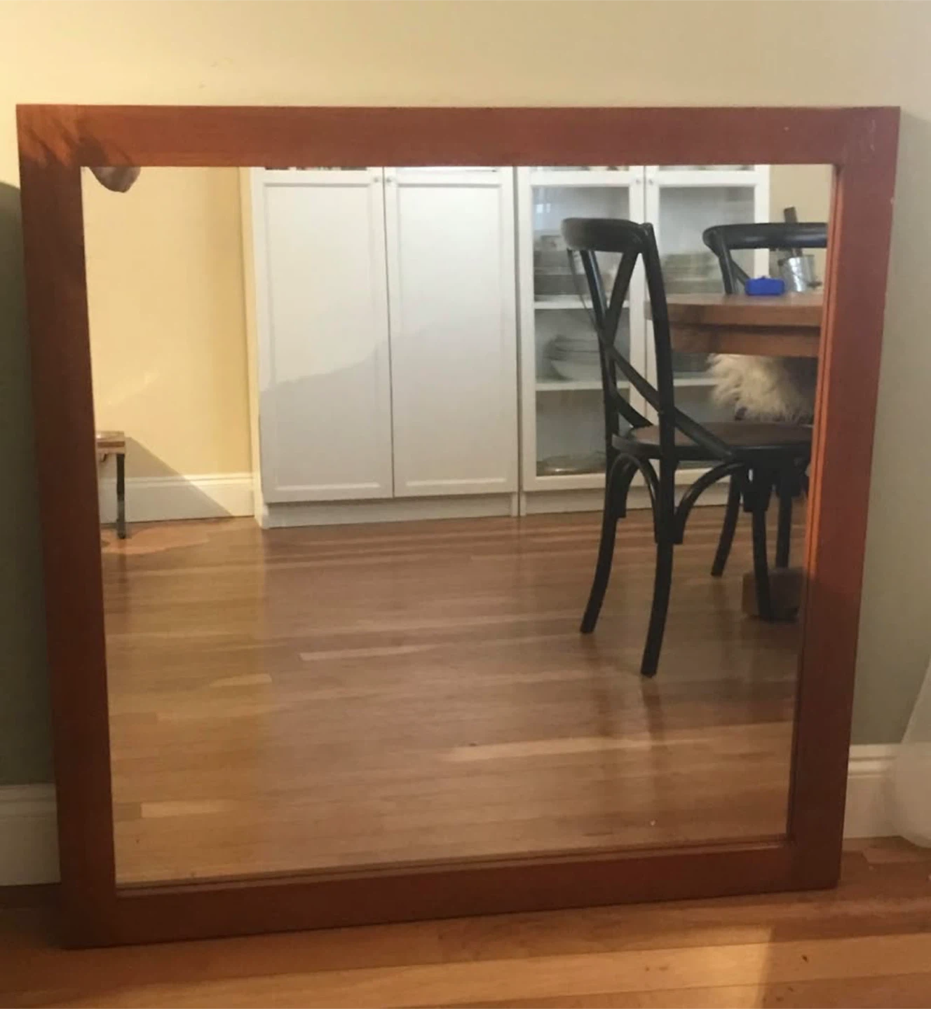 Large Wood Framed Mirror