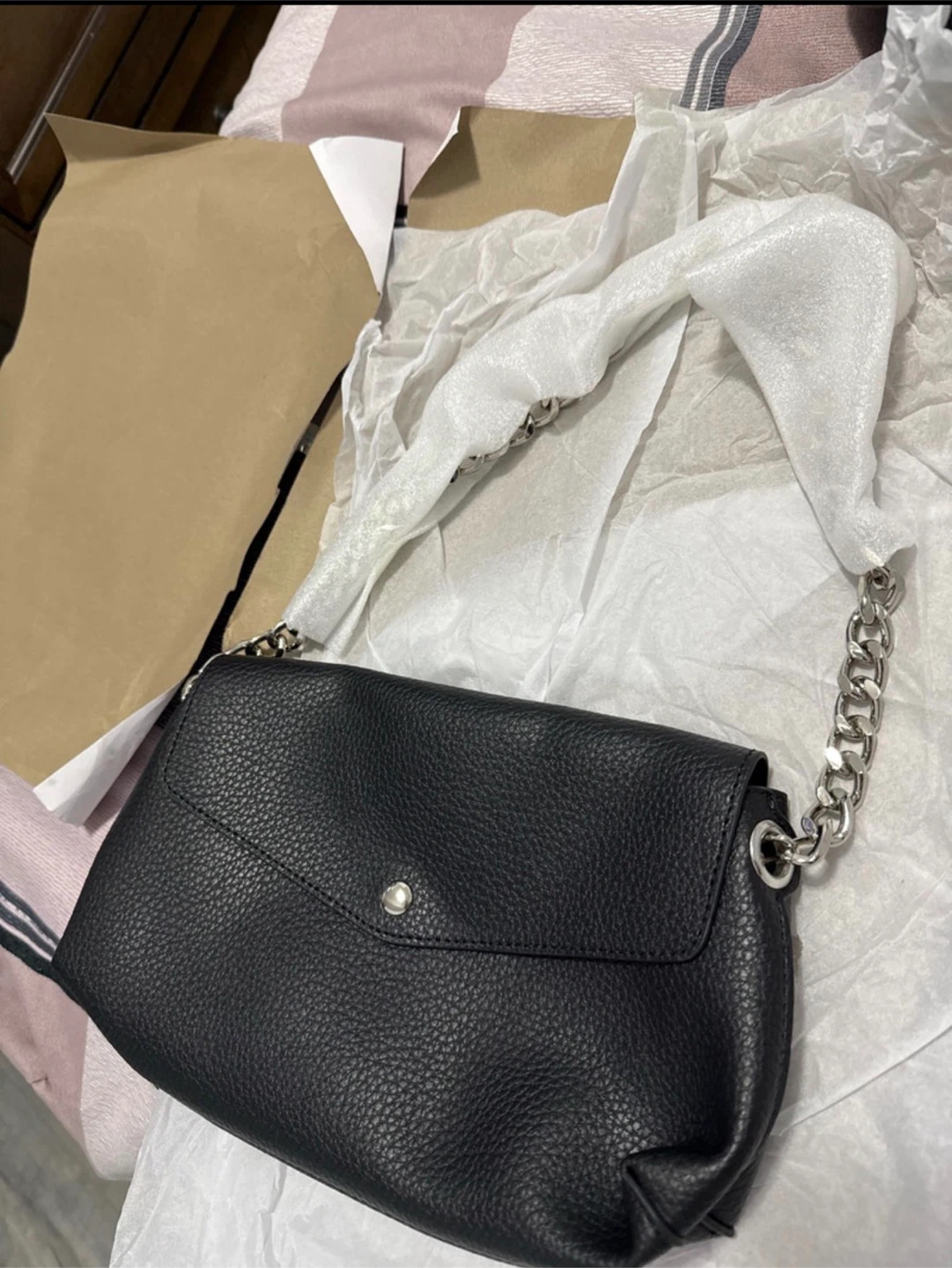 Newbella Black Leather Handbag - New with Tags - photo 3
