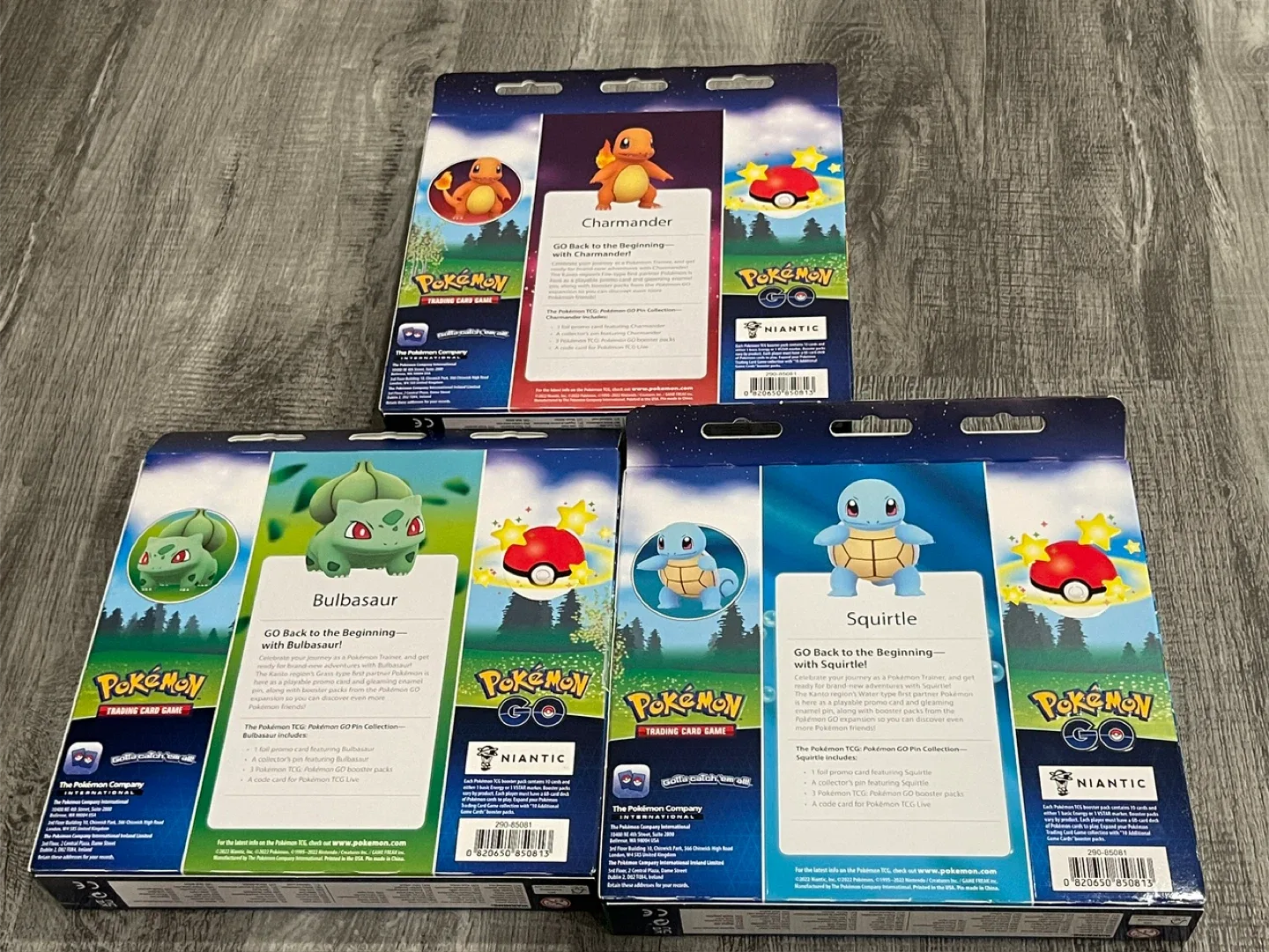 Bundle of Pokemon GO Starter Pin Collection Boxes image indicator(2)