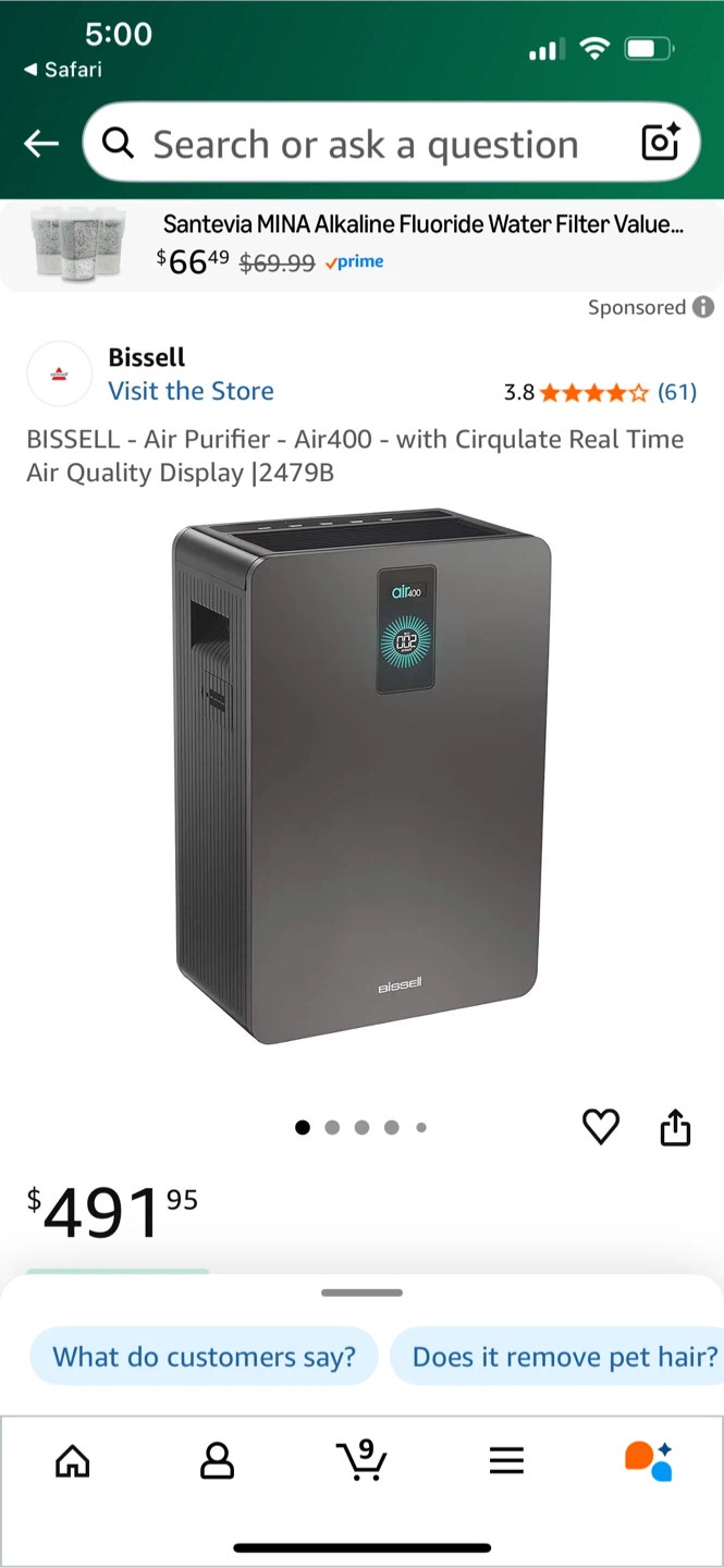 Bissell Air400 Air Purifier - photo 5