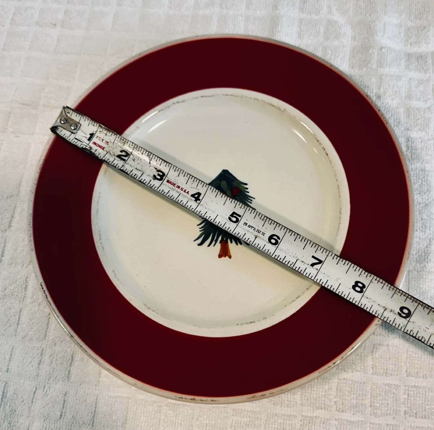 Set of 6 - Pier 1 “Rustic Tree” Hand Painted Stoneware Plates… image indicator(5)