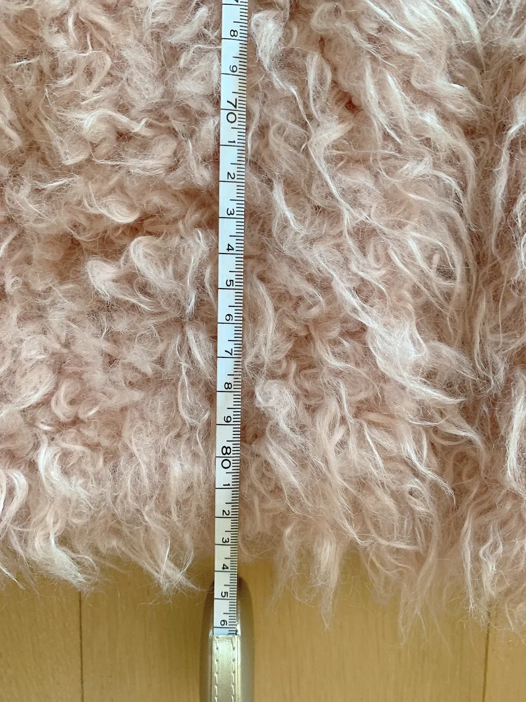 MOUSSY Smoky Pink Faux Fur Coat Size 2 image indicator(3)