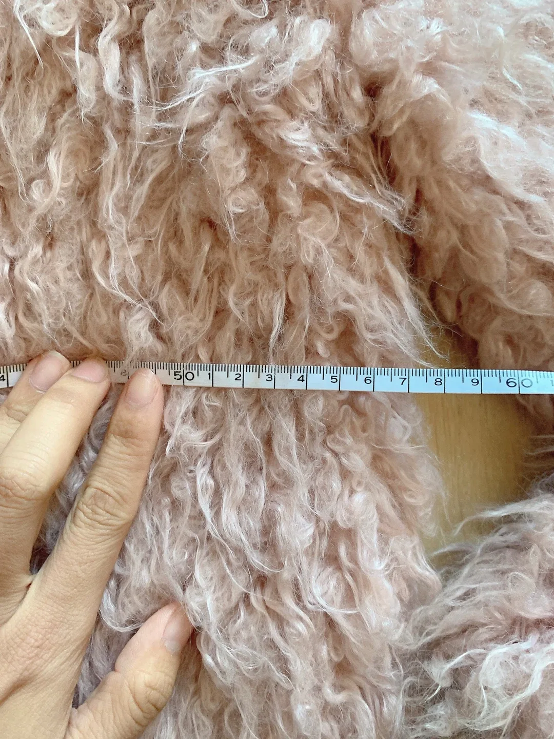 MOUSSY Smoky Pink Faux Fur Coat Size 2 image indicator(4)