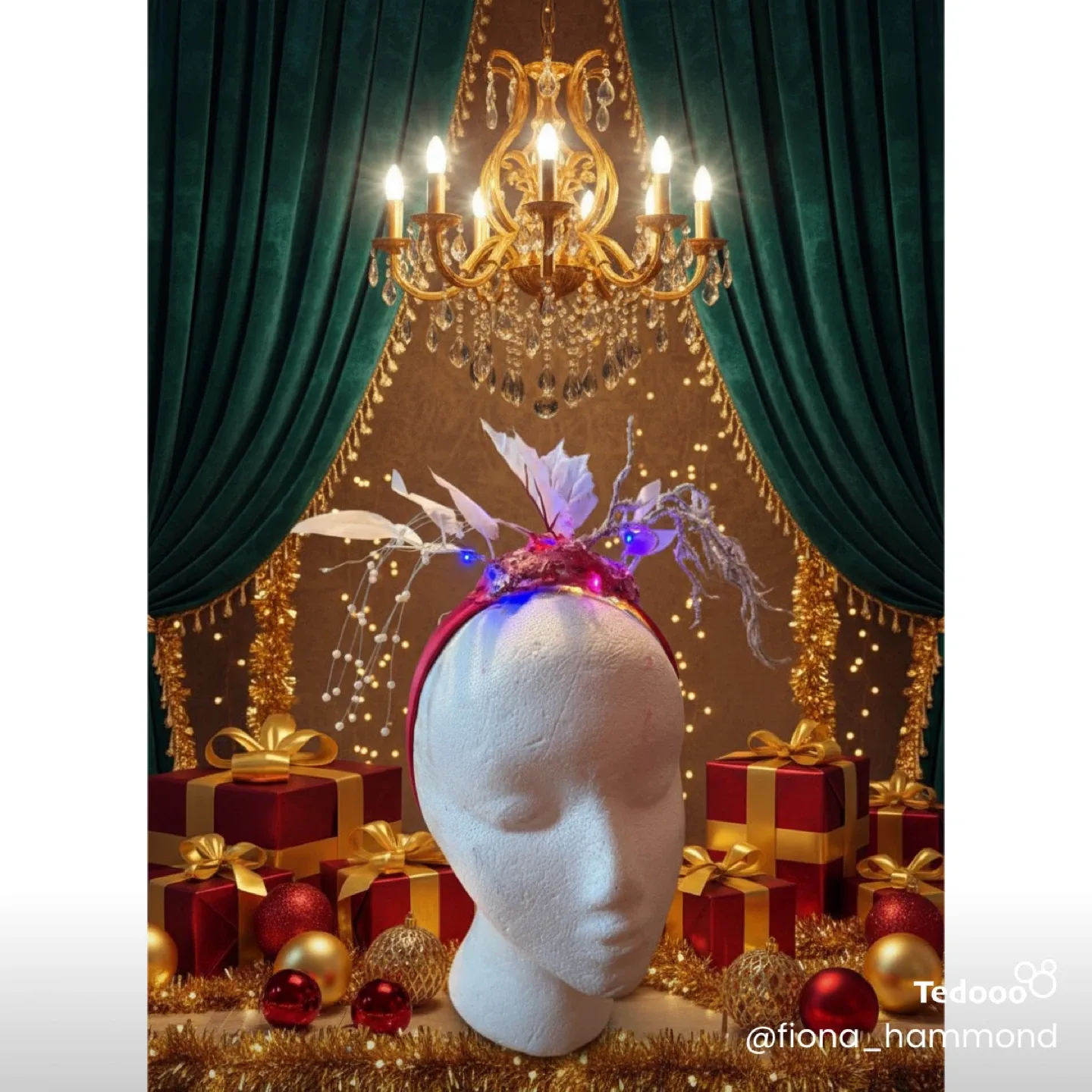 Fantasy Winter Headband with lights image indicator(2)