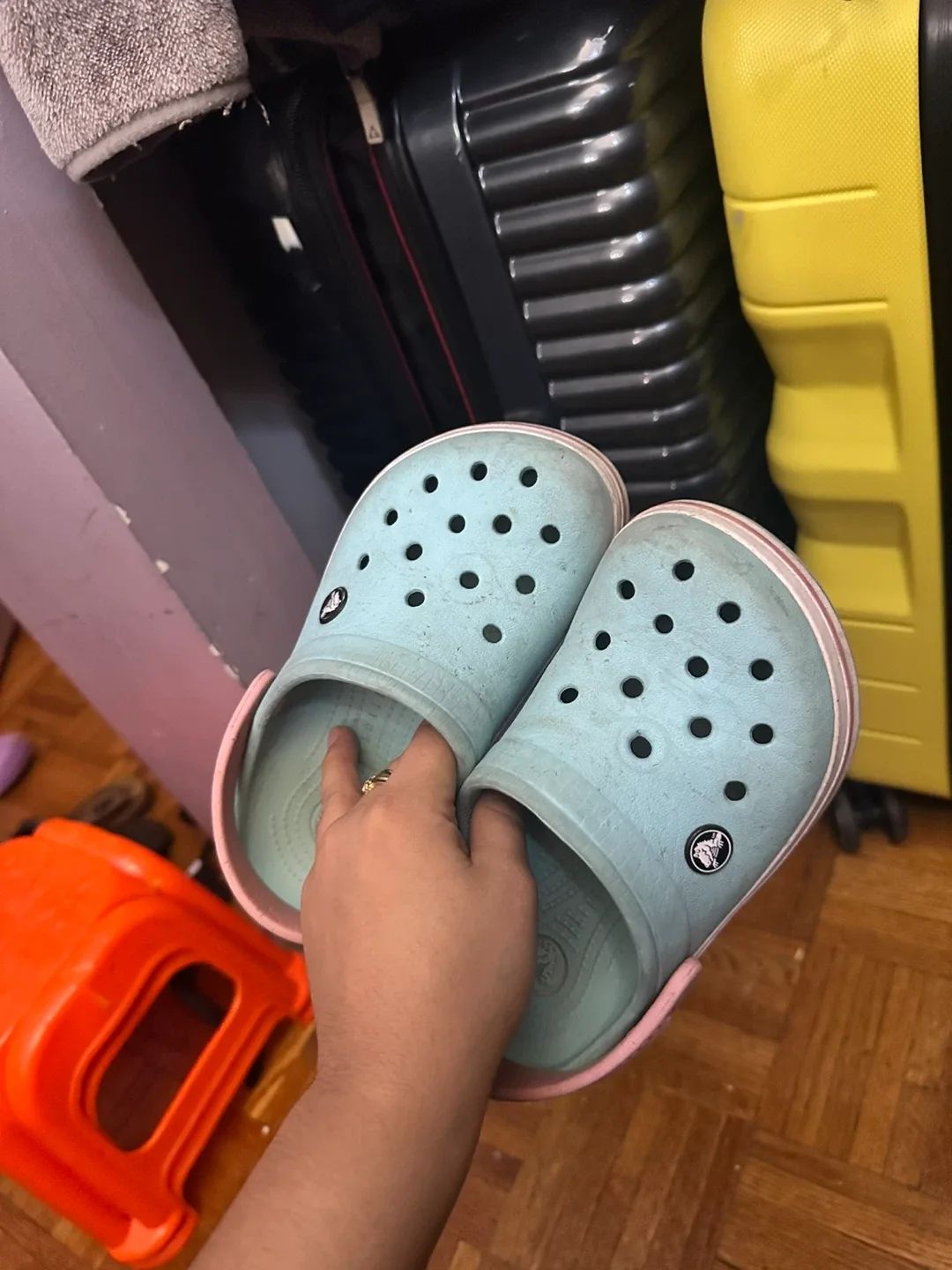 Crocs Clogs, Size 11, Blue image indicator(2)