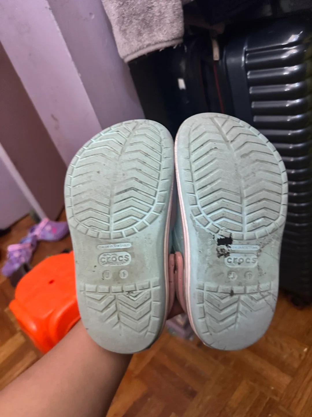 Crocs Clogs, Size 11, Blue image indicator(3)