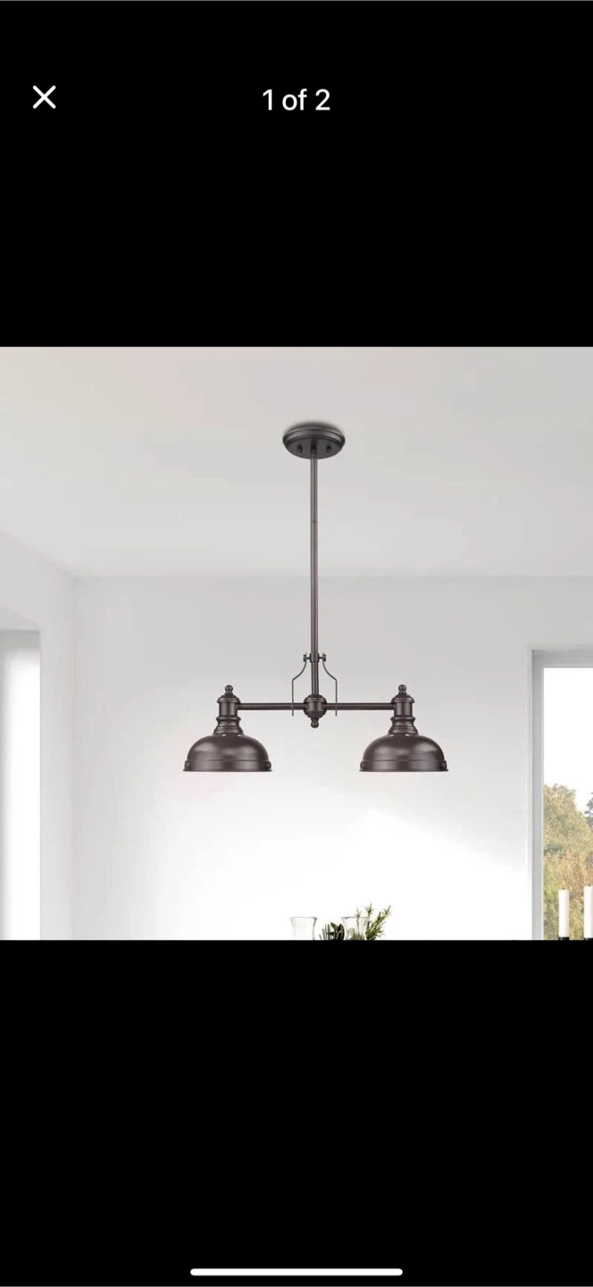 Bronze Kitchen Island Pendant Light - photo 2