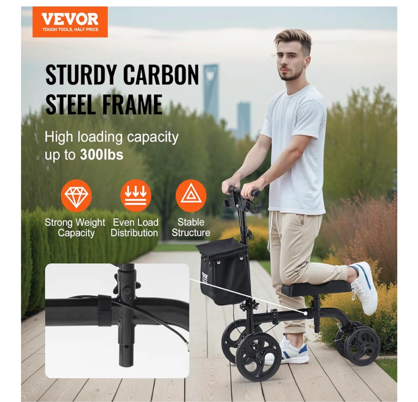 VEVOR Folding Knee Scooter - New in Box - photo 3