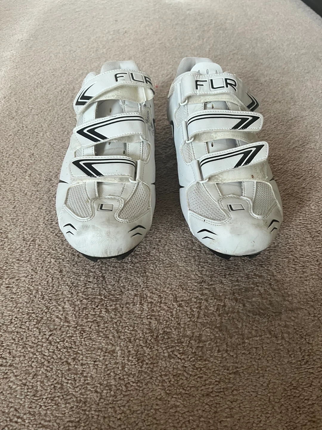 FLR F-35 White Cycling Shoes size 13