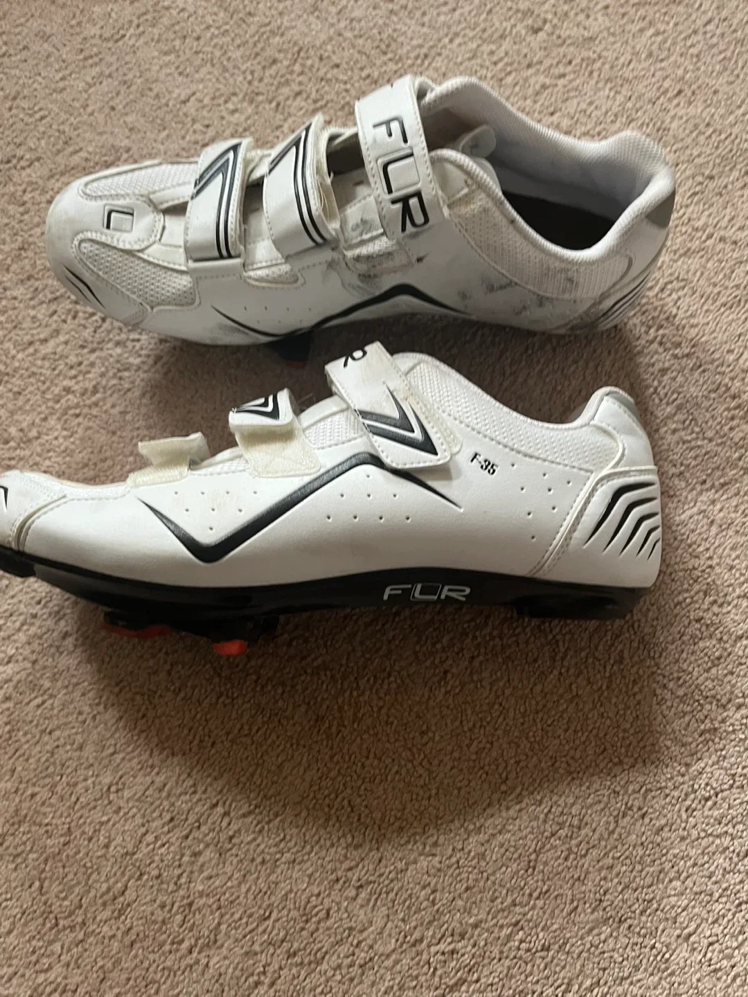 FLR F-35 White Cycling Shoes size 13 image indicator(6)