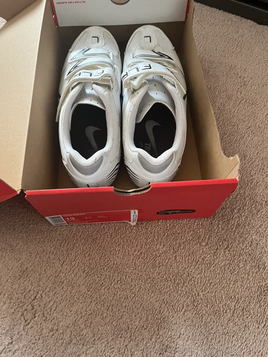 FLR F-35 White Cycling Shoes size 13 image indicator(8)