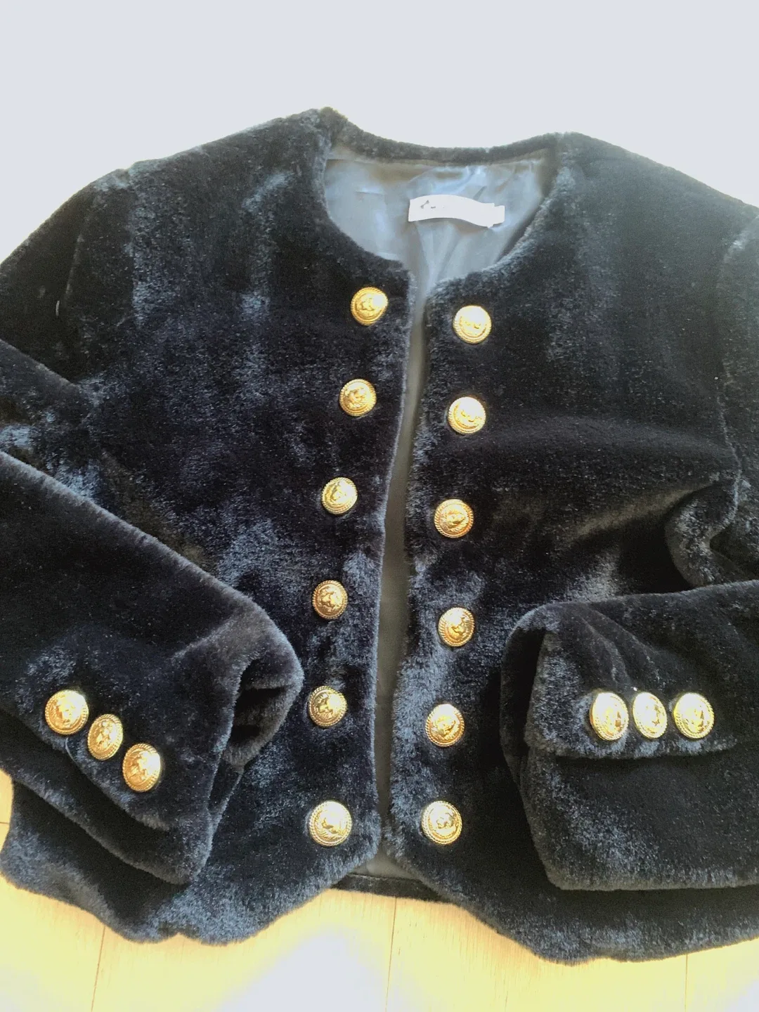 New Black Faux Fur Jacket - Size S image indicator(3)