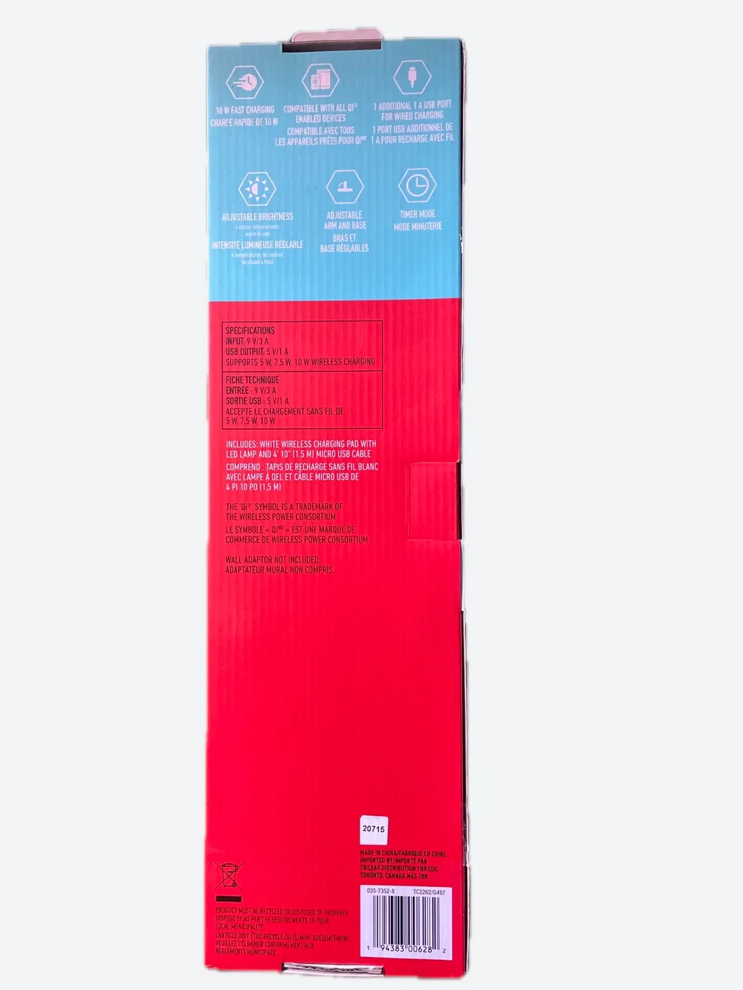 Wireless Charging Pad with LED Lamp image indicator(2)