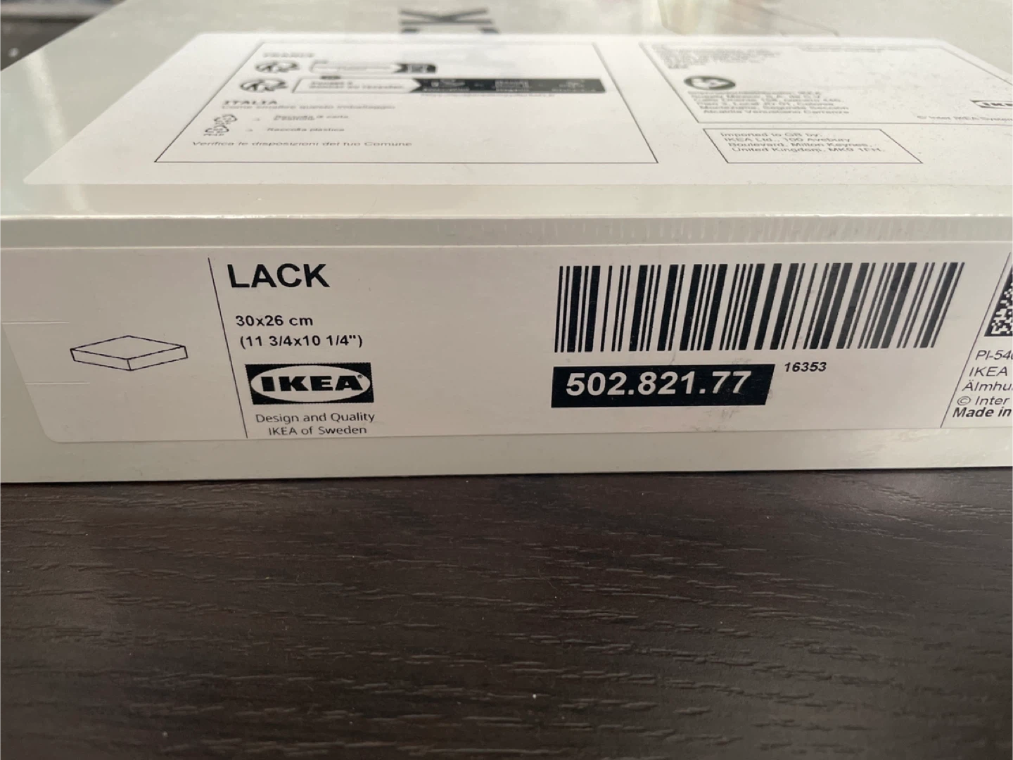 New IKEA Lack Side Board 30x26 cm