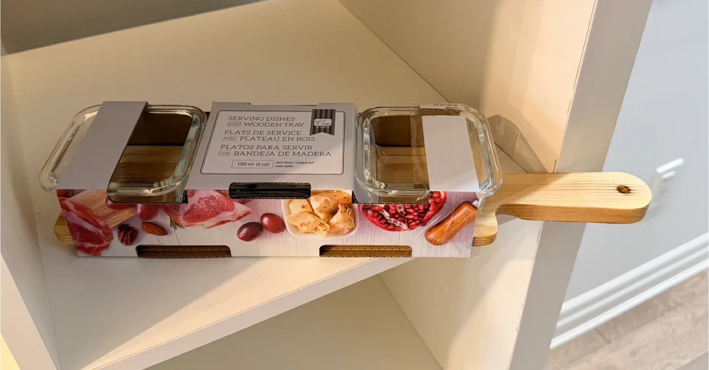 Holiday/Christmas Gift- Serving Dishes with Wooden Tray image indicator(5)