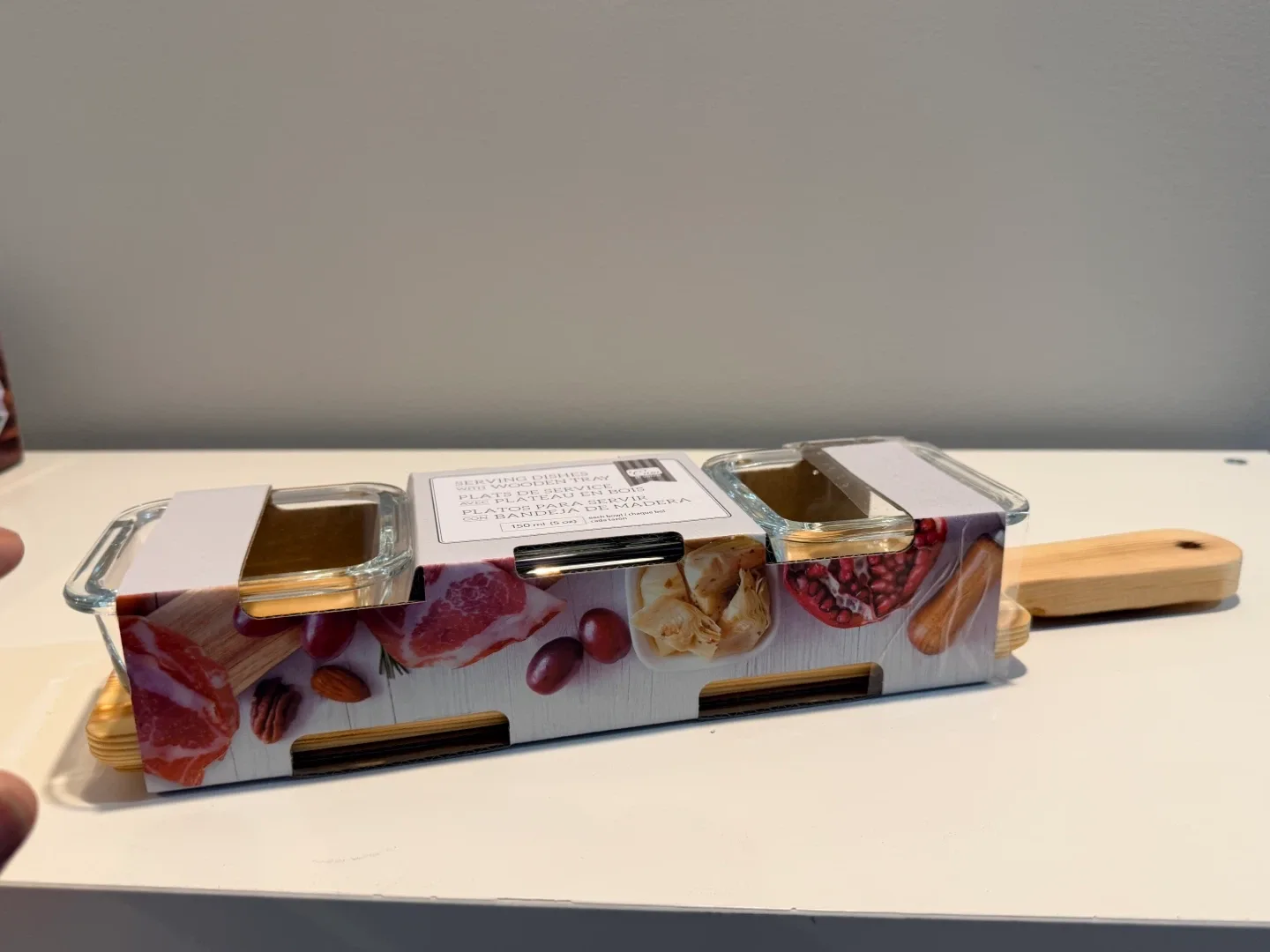 Holiday/Christmas Gift- Serving Dishes with Wooden Tray image indicator(3)