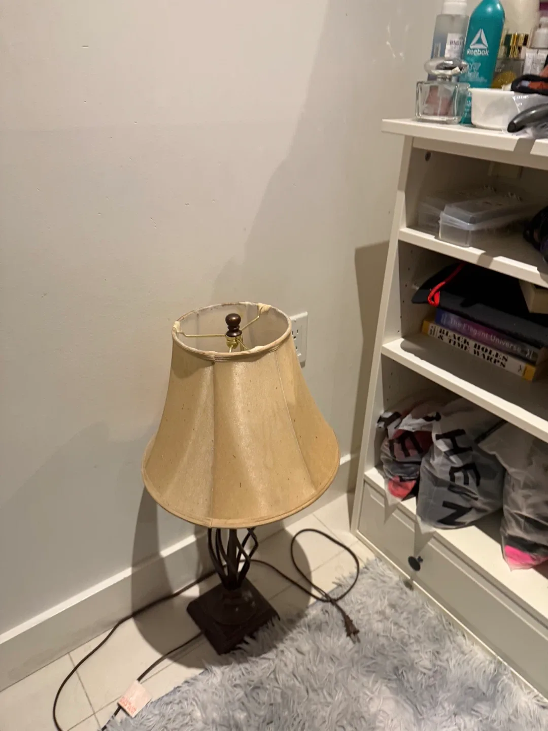 Table lamp with beige shade image indicator(4)