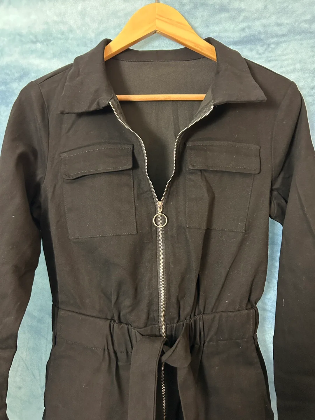 Black Zip Jumpsuit - Size S image indicator(2)