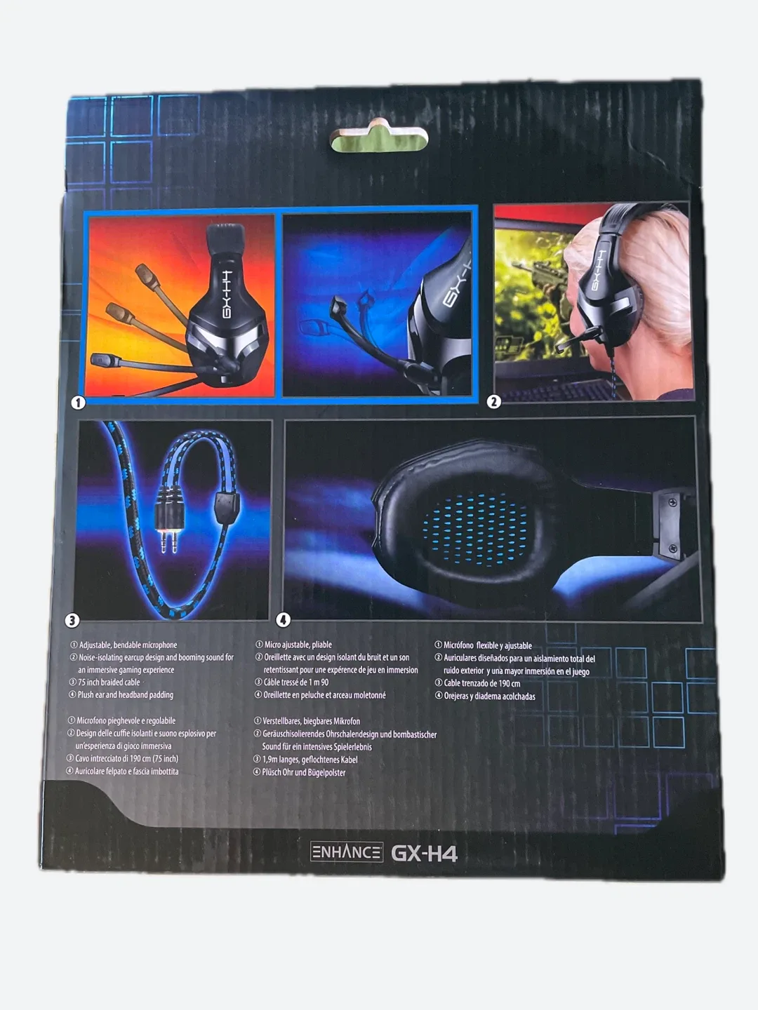 Wired PC Gaming Headset - Adjustable Mic image indicator(2)