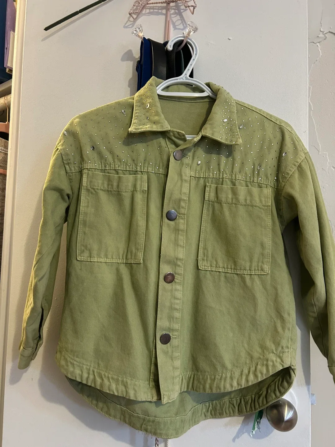 Green Button-Up Jacket 10-12 yr thumbnail