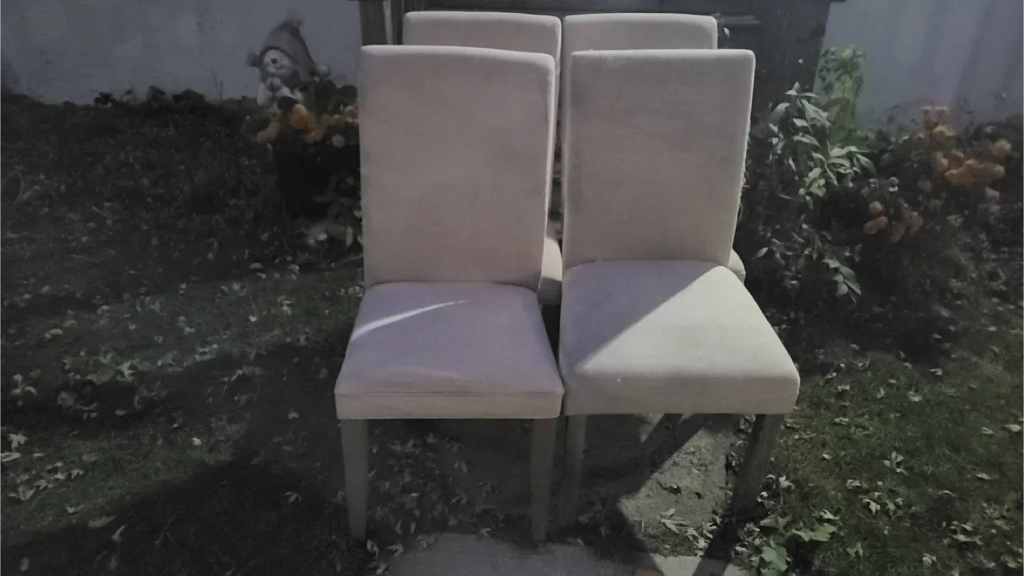 Set of 4 Dining Chairs - Neutral Colour image indicator(2)