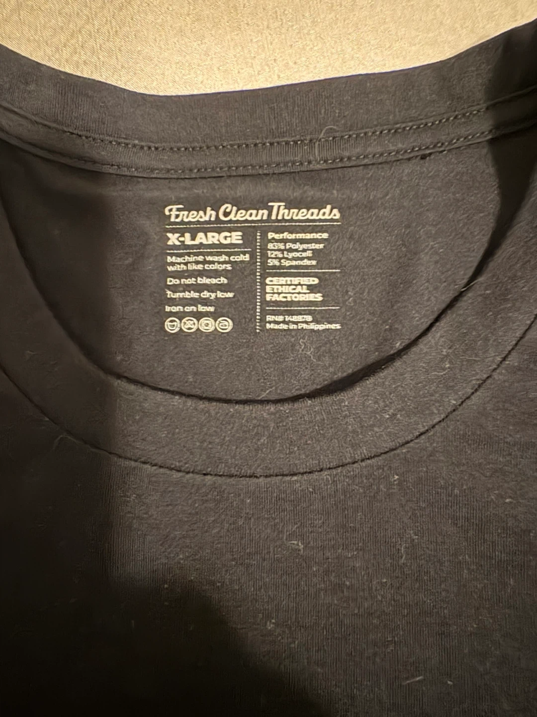 Fresh Clean Threads Black Performance T-Shirt - XL - photo 4