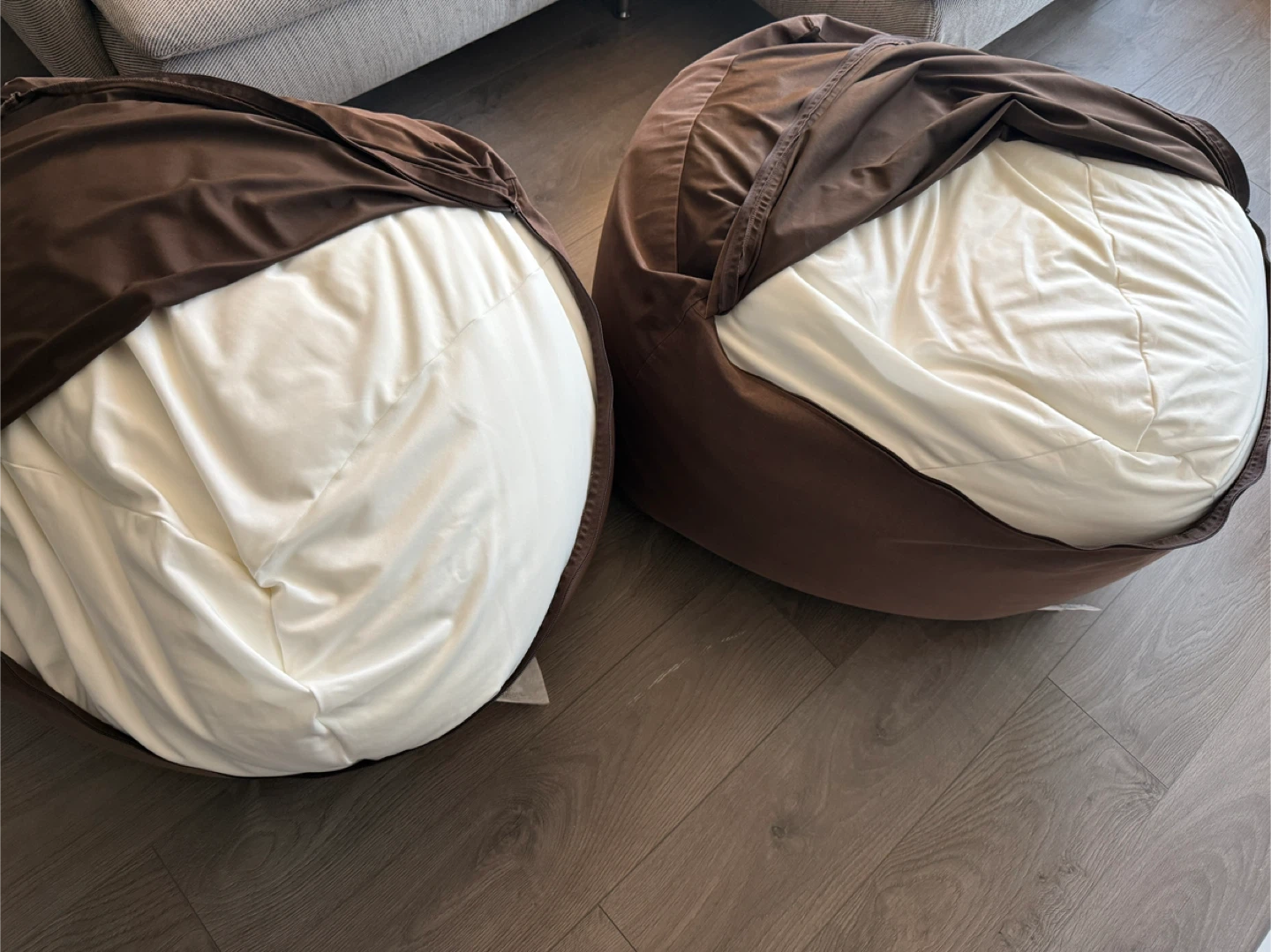 MUJI Bean Bag Chairs (Set of 2) – Brown - photo 3